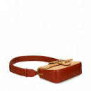 Bandolera Love One Mini Slouchy Rafia  PINKO