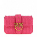 Bandolera Love One Mini Slouchy Rafia  PINKO