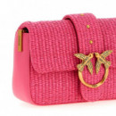 Bandolera Love One Mini Slouchy Rafia  PINKO
