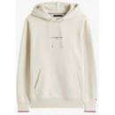 TOMMY HILFIGER - Tommy Logo Tipped Hoody - Acg - F|MW0MW32673/ACG