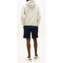 TOMMY HILFIGER - Tommy Logo Tipped Hoody - Acg - F|MW0MW32673/ACG