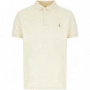 Polo RALPH LAUREN - SSKCPLKTM1-SHORT Sleeve-polo Shirt - Andover Cream C8599 - 710941439020/ANDOVER Cream C8599