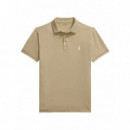 Polo RALPH LAUREN - SSKCPLKTM1-SHORT Sleeve-polo Shirt - Classic Khaki C8125 - 710941439021/CLASSIC Khaki C8125