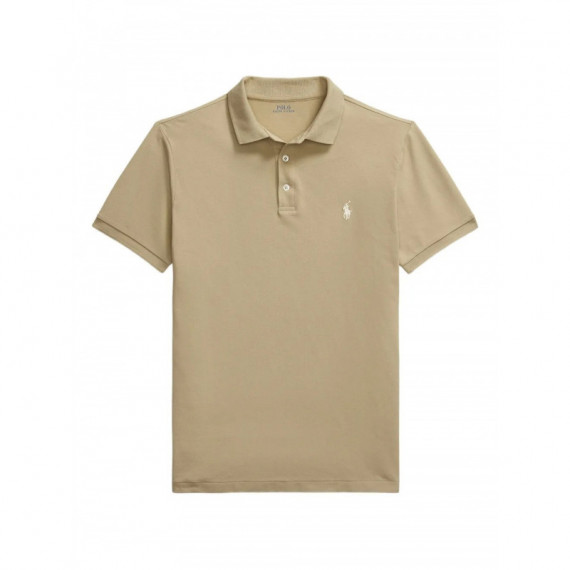Polo RALPH LAUREN - SSKCPLKTM1-SHORT Sleeve-polo Shirt - Classic Khaki C8125 - 710941439021/CLASSIC Khaki C8125