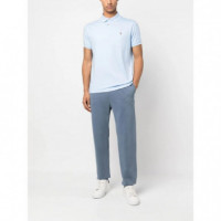 Polo RALPH LAUREN - Sskccmsl-short Sleeve-knit - Office Blue - 710713130005/OFFICE Blue