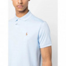 Polo RALPH LAUREN - Sskccmsl-short Sleeve-knit - Office Blue - 710713130005/OFFICE Blue