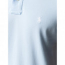 Polo RALPH LAUREN - SSKCCMSLM1-SHORT Sleeve-knit - Office Blue C1750 - 710782592013/OFFICE Blue C1750