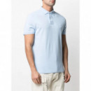 Polo RALPH LAUREN - SSKCCMSLM1-SHORT Sleeve-knit - Office Blue C1750 - 710782592013/OFFICE Blue C1750
