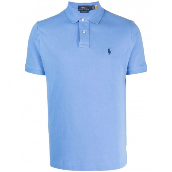 Polo RALPH LAUREN - SSKCCMSLM1-SHORT Sleeve-knit - Harbor Island Blue C7998 - 710782592012/HARBOR Island Blue C7998