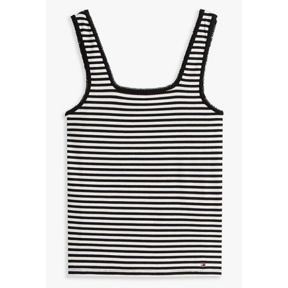 TOMMY HILFIGER - 5X2 Rib Slim Square-nk Tank - 0AP - F|WW0WW45444/0AP