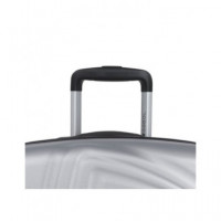 GABOL Maleta Viaje Grande con 4 Ruedas Aries Plata 76X49X32 Cm