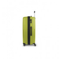 GABOL Maleta Viaje Grande con 4 Ruedas Polipropileno Shinyuu Verde 76X49X32 Cm