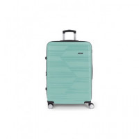 GABOL Maleta Viaje Grande con 4 Ruedas Polipropileno Uyiko Verde Menta 76X49X32 Cm