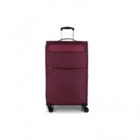 GABOL Maleta Viaje Grande Tela con 4 Ruedas Cloud Rojo 76X49X32 Cm