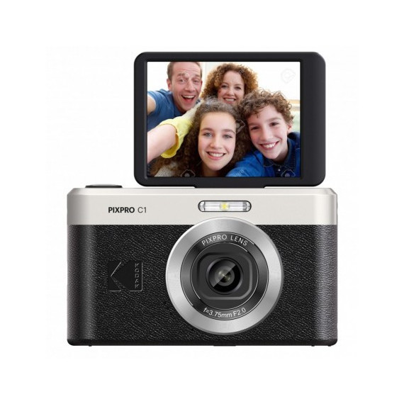 Cámara Digital Ultra Compacta KODAK Pixpro C1 Negra