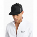 Gorra de béisbol de algodón Logo Series de EA7