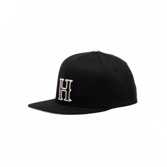 Gorros y Gorras Gorra HERSCHEL Whaler 6 Panel Blackletter Black