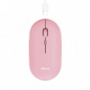 Raton TRUST Puck Recargable Wireless Bluetooh Pink