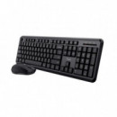 Teclado + Raton TRUST TKM-360 Wireless Silent Black