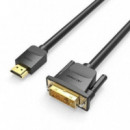 Cable Conversor VENTION Dvi/m - Hdmi/m 1M Black