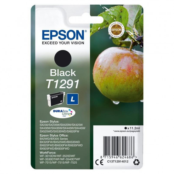 Tinta EPSON C13T12914012 Black T1291