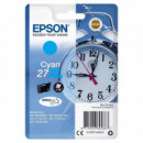 Tinta EPSON C13T27124012 Cyan T2712 27XL Durabrite Ultra