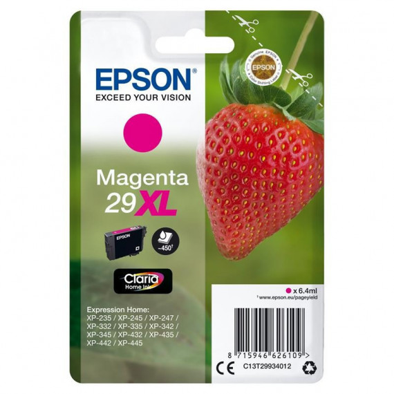 Tinta EPSON C13T29934012 Magenta Xl 29XL