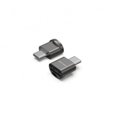 Lector de Tarjetas Externo VENTION Usb-c Microsd Black
