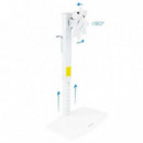 Soporte de Mesa TV Monitor TOOQ Reg.altura Gir. Incl. 17"-27" White