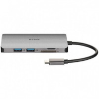 Dock Hub USB D-LINK 8 en 1 DUB-M810 Usb-c