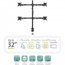 Soporte de Mesa Tv/monitor EWENT EW1514 10-32 4 Brazos Black