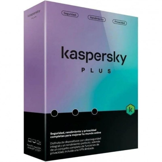Antivirus KASPERSKY Plus 1YEAR 1L Pc/mac/android/ios