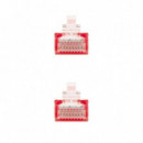 Cable de Red CAT.6 Utp Flex 2M NANOCABLE Red