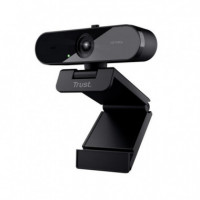 Webcam TRUST TW-200 Full HD 1080P USB Black