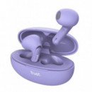 Auriculares TRUST Yavi Earphones Enc BLUETOOTH Wireless Purple