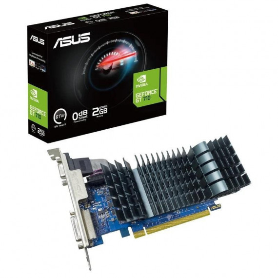 Tarjeta de Video ASUS Gt 710 2GB VGA HDMI DVI GDDR5 Low Profile
