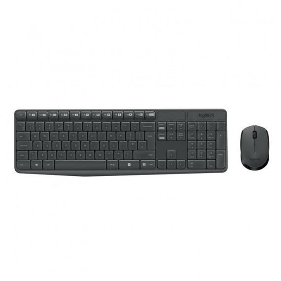 Teclado + Raton LOGITECH MK235 Wireless Black