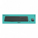 Teclado + Raton LOGITECH MK235 Wireless Black