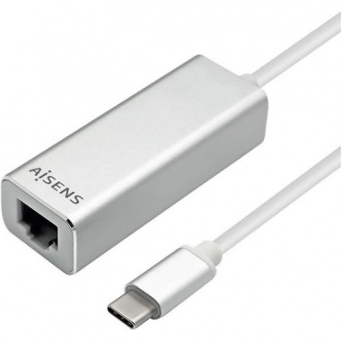 Adaptador AISENS Usb-c - Ethernet RJ45 Gigabit + 3XUSB 3.0 15CM Silver