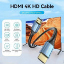 Cable HDMI 2.0 4K VENTION Hdmi/m - Hdmi/m 3M Black/blue
