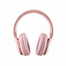 Auriculares NGS Articagreed Wireless  Bluetooth/microfono/aux Pink