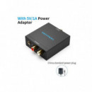 Conversor Audio VENTION Toslink y Rca a  2X Rca