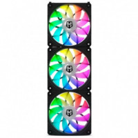 Pack 3 Ventiladores 12CM NOX Hummer Easylink Argb Pwm Black