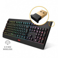 TECLADO + RATON GAMING KROM KABALA WIRELESS RGB RETROILUMINADO BLACK