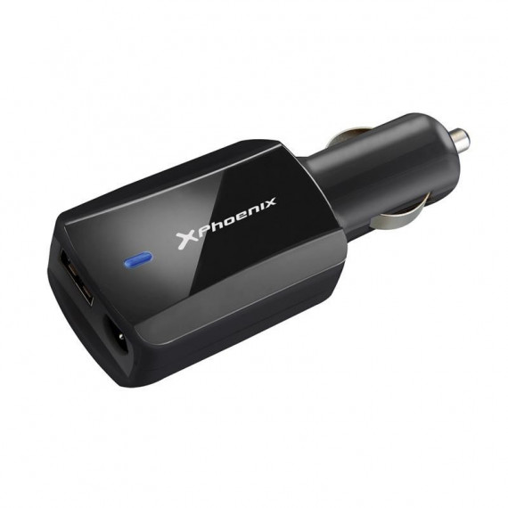 Cargador Coche Notebook/smartphone PHOENIX  90W + 1XUSB 5V USB 2.0