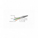 Cable de Red CAT.6 Ftp 0.5M GEMBIRD Green