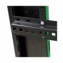 Armario Rack POWERGREEN 42U 80X80 Desmontado Puertas Perforadas Metal