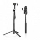 Tripode/palo Selfie AISENS + Mando BLUETOOTH 3 In 1 Black