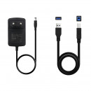 Dock Hdd TOOQ 3.5/2.5 Sata Clone Otb USB 3.0 Black