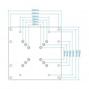 Adaptador Monitor Vesa TOOQ 50X50 - 200X200 hasta 30KG 23"-45" Black